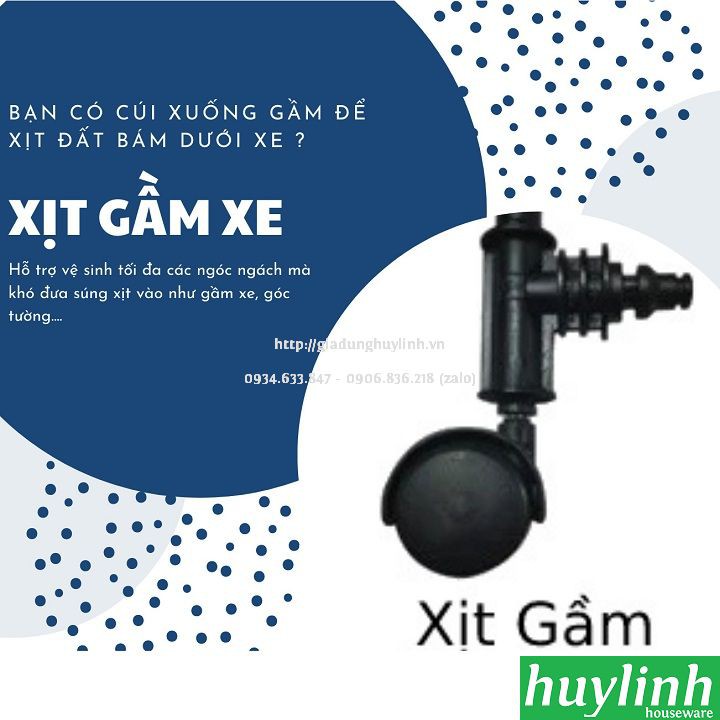 Máy xịt rửa xe cao áp Kachi MK263 - 1900W - tặng đầu 3 trong 1 + xịt gầm