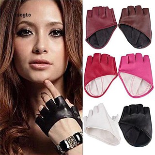 1 Cặp găng tay da hở ngón thời trang cho nữ