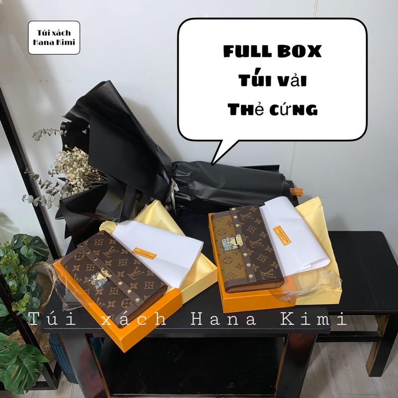 Ví cầm tay, Clutch cầm tay viền đinh FULL BOX