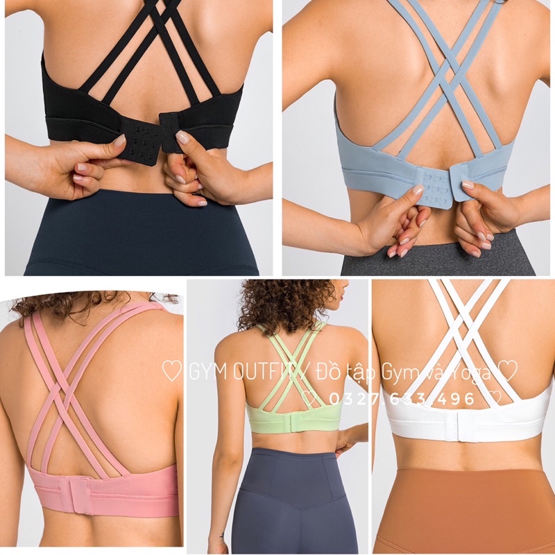 Áo Tập Gym Yoga Có Sẵn Mút Lót- Áo Lót Thể Thao Cao Cấp Lululemon Energy Adjustable Bra
