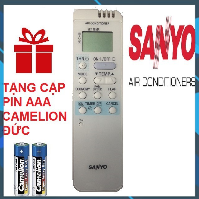 Remote máy lạnh SANYO mẫu 4 - Điều khiển điều hòa SANYO mẫu 4