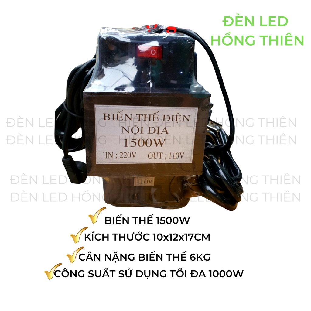 BIẾN THẾ ĐỔI ĐIỆN 220V RA 110V -1000W-1500W-2000W