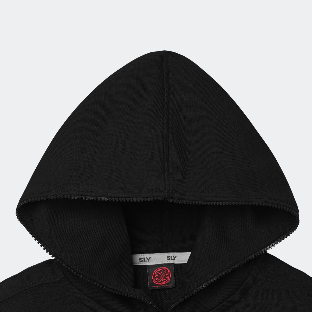 Áo Hoodie Fullzip SLY Solid màu đen