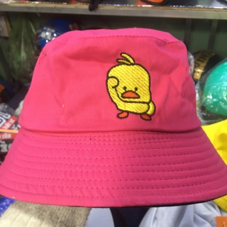 Nón bo màu Hồng hoạ tiết