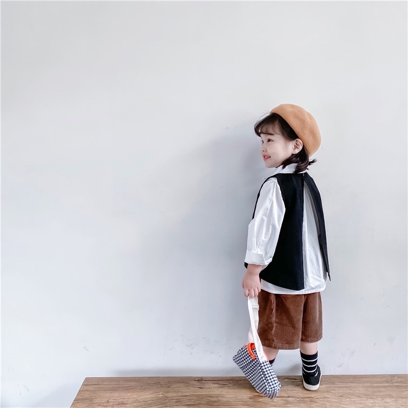 Áo Sơ Mi Kiểu phong cách Hàn Quốc cho Bé Trai và Bé Gái_Hàng tuyển chọn cao cấp A3