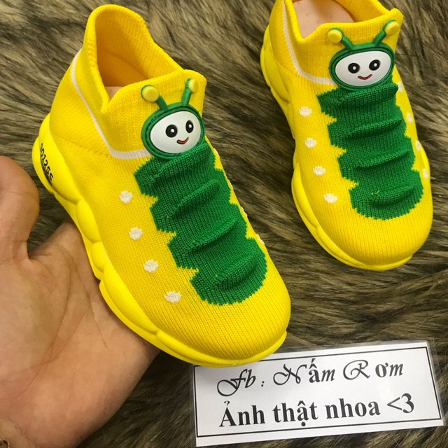 Combo 3d giày thể thao con sâu cho bé