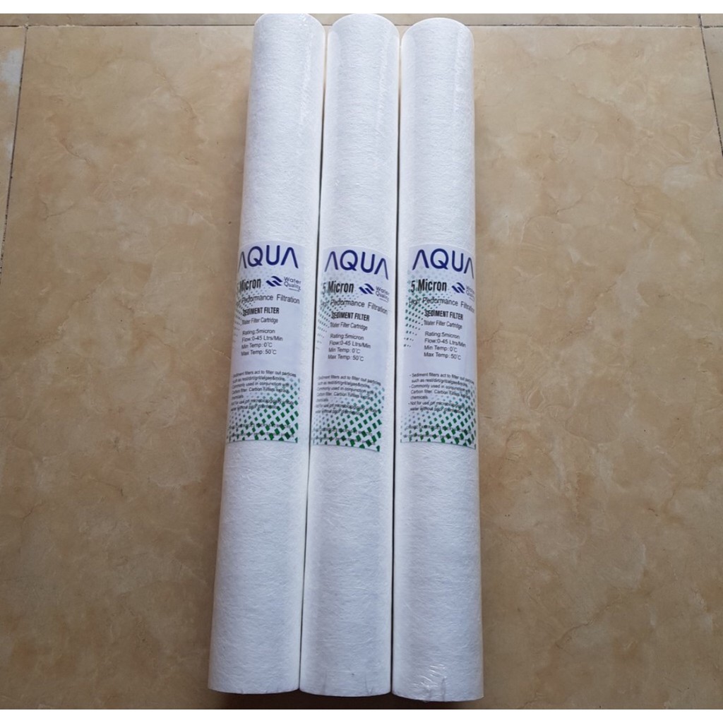 Lõi lọc tinh số 1, lõi lọc thô PP 5 micron ly 20 inch