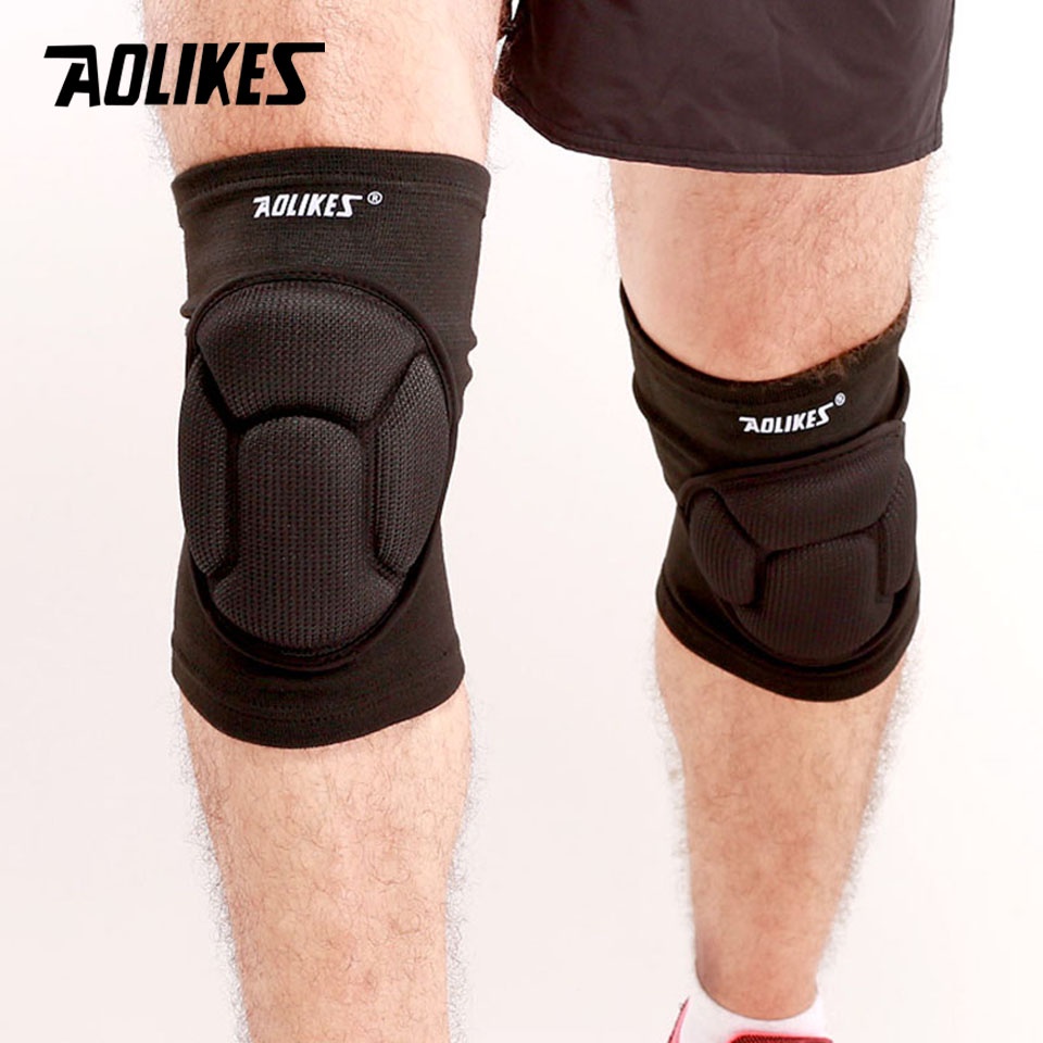 Cặp đệm đầu gối AOLIKES hỗ trợ chống va chạm chống thấm mồ hôi thoáng khí chạy bộ tập thể thao yoga cho cả nam và nữ