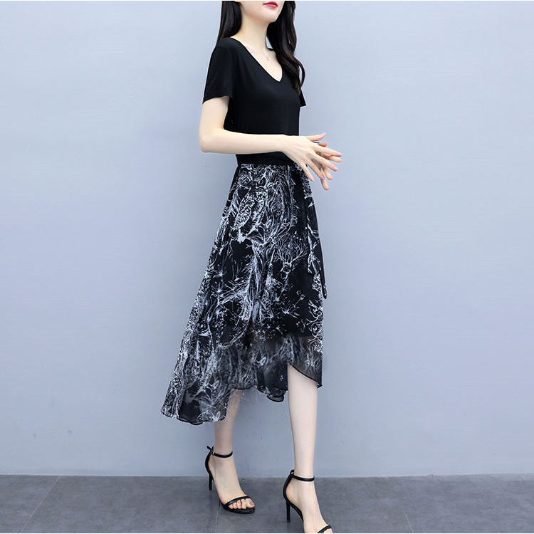 Đầm Chiffon Dáng Dài Ôm Eo Thời Trang Mùa Hè 2021 Cho Nữ