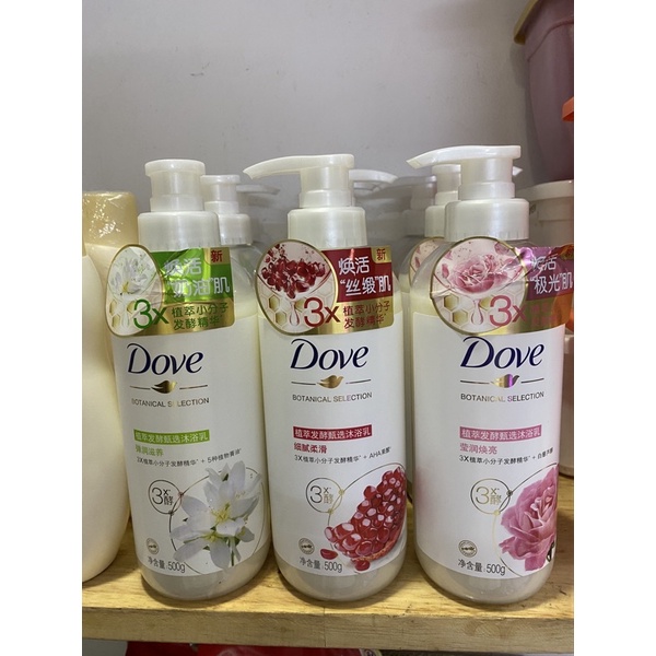 Sữa tắm trắng da Dove lên men từ trái cây + hoa