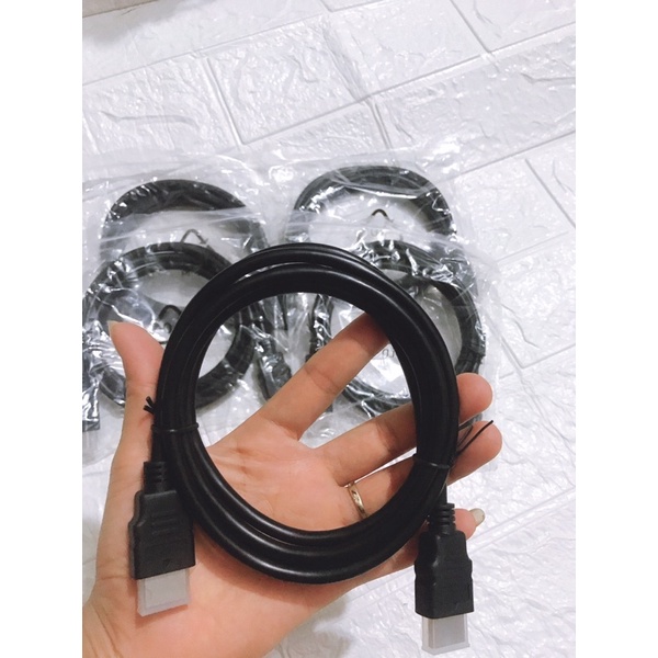 Dây cáp hdmi 1.5m tròn đen chạy siêu nét
