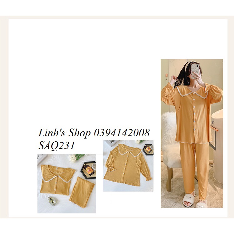 Bộ Bầu Dài Tay Sau Sinh-SAQ231 Chất Siêu NHẸ MÁT CAO CẤP