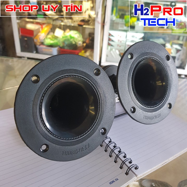 Đôi loa treble kèn Thumper T45 H2pro 200W-8 ôm-phễu 13cm-từ 80 (2 loa), loa treble kèn rời AT45 cao cấp tép đanh