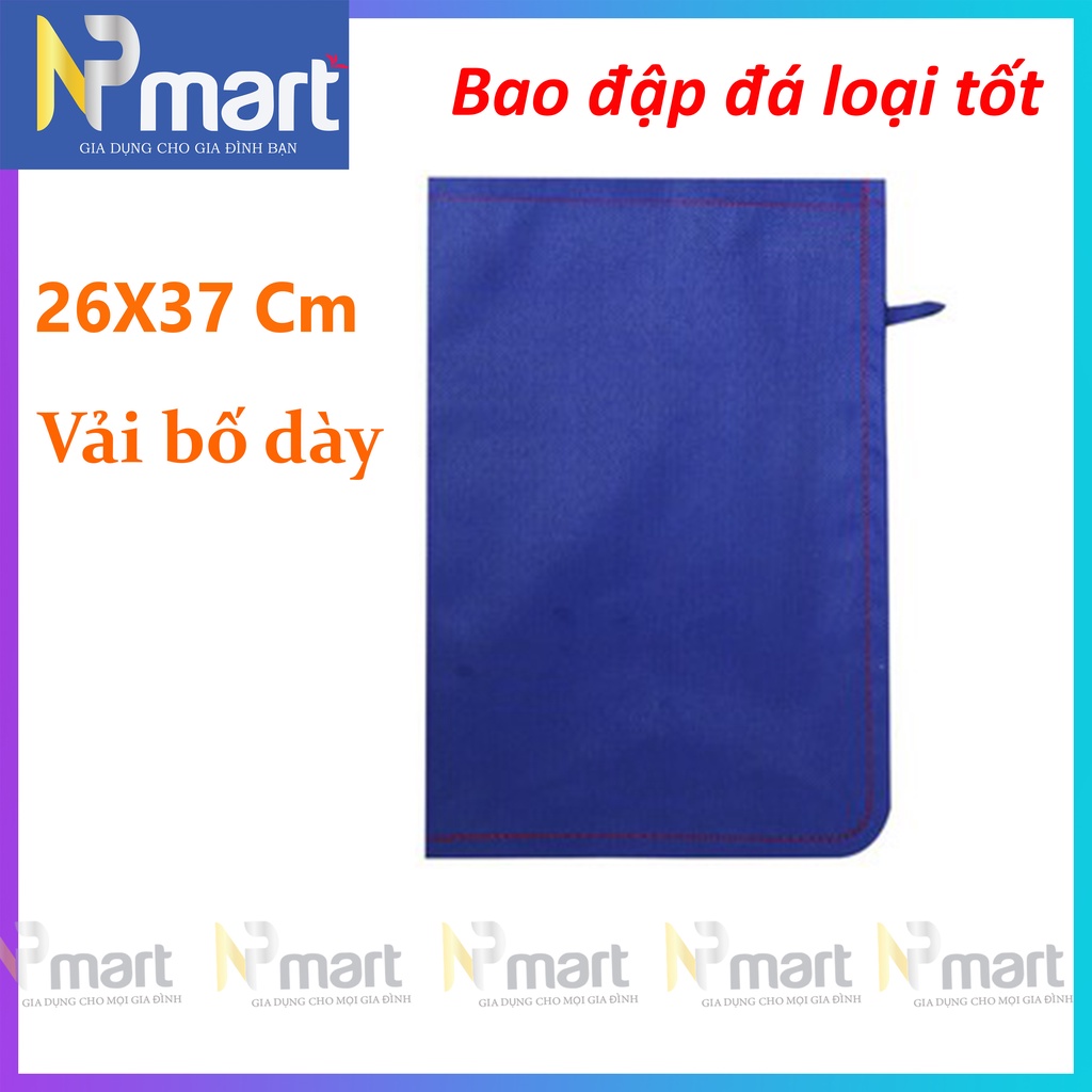 Bao đập đá, túi đập nước đá hàng dày 37 x 27cm