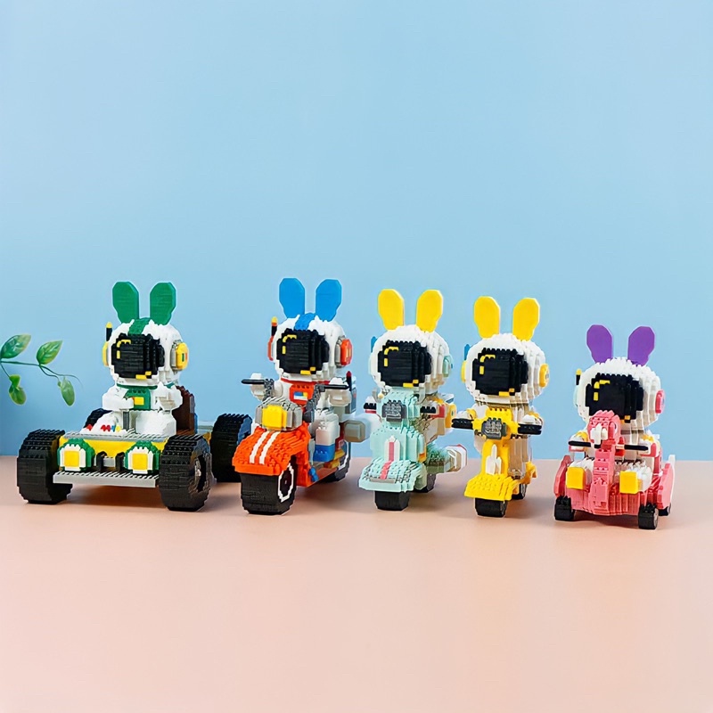 Mô hình lắp ráp phi hành gia vũ trụ 3D có đèn phát sáng để trang trí sáng tạo đáng yêu dành cho bé