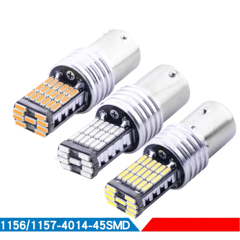 Bóng đèn led 1156, 1157, T20 chip 4014 - 45smd (đọc lưu ý trước khi mua)