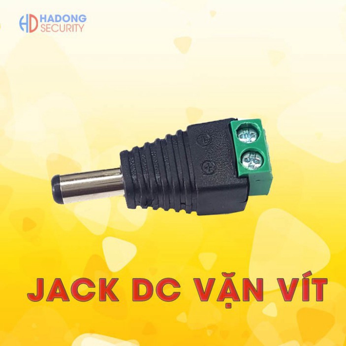 MCV Jack nguồn DC dương căn vặn vít 5.5x2.1mm đầu đực lõi đồng 2 A186