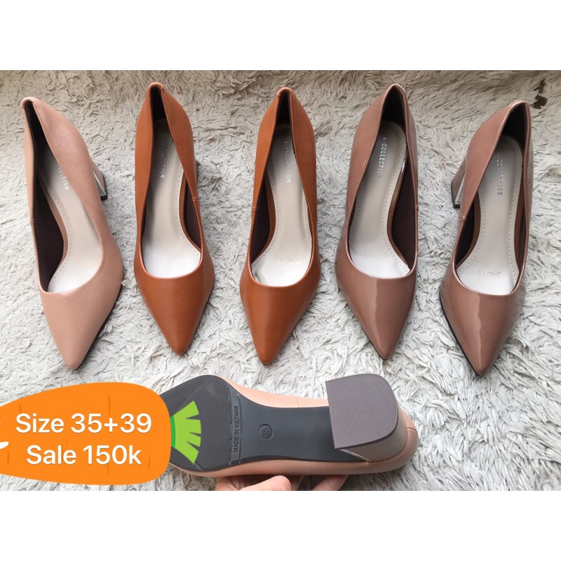 Giày gót to 5 cm sale 280k=>150k