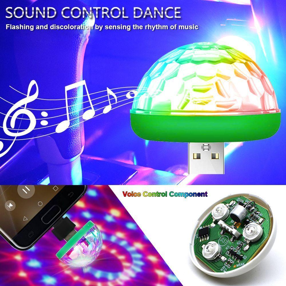 Đèn RGB Trang Trí Xe Hơi Mới Sạc USB