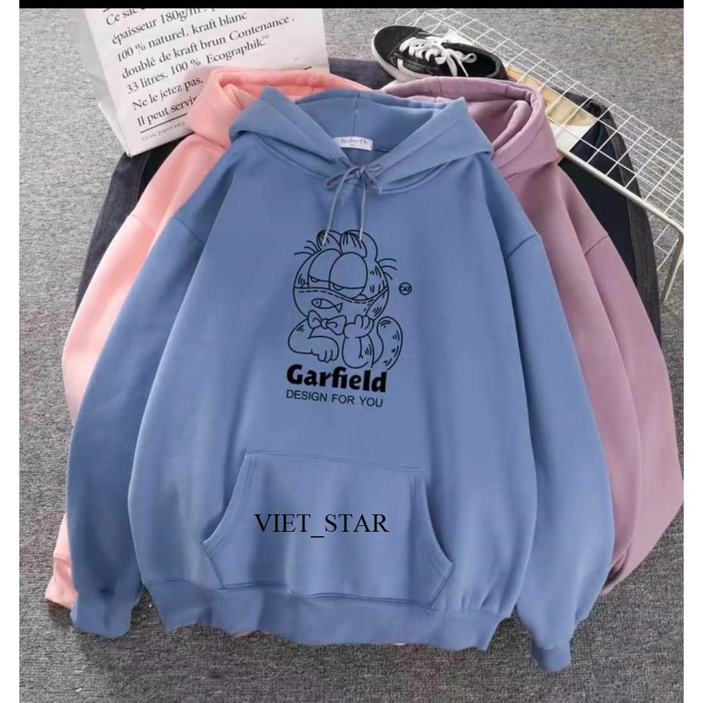 Áo Khoác Hoodie GARFIELD CAT Form Rộng Unisex - VIET_STAR