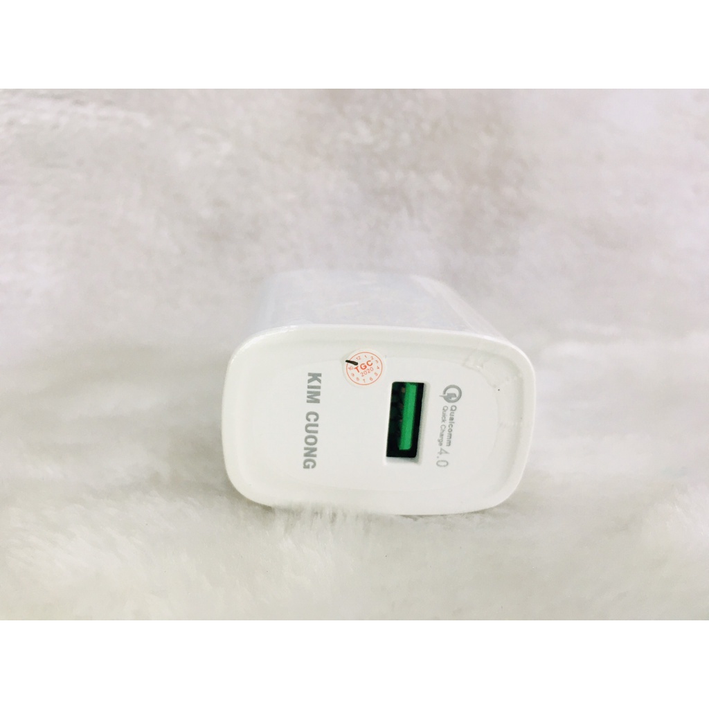 Củ Sạc nhanh 22w Kim Cương K902 max 22.5w – sạc nhanh 20w thích hợp các dòng điện thoại hỗ trợ sạc nhanh QC 3.0-QC4.0