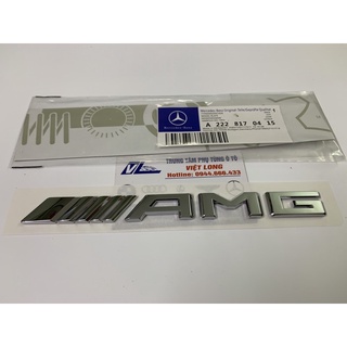 Chữ amg mercedes - tem amg dán cốp sau xe mercedes c200-c300-c250