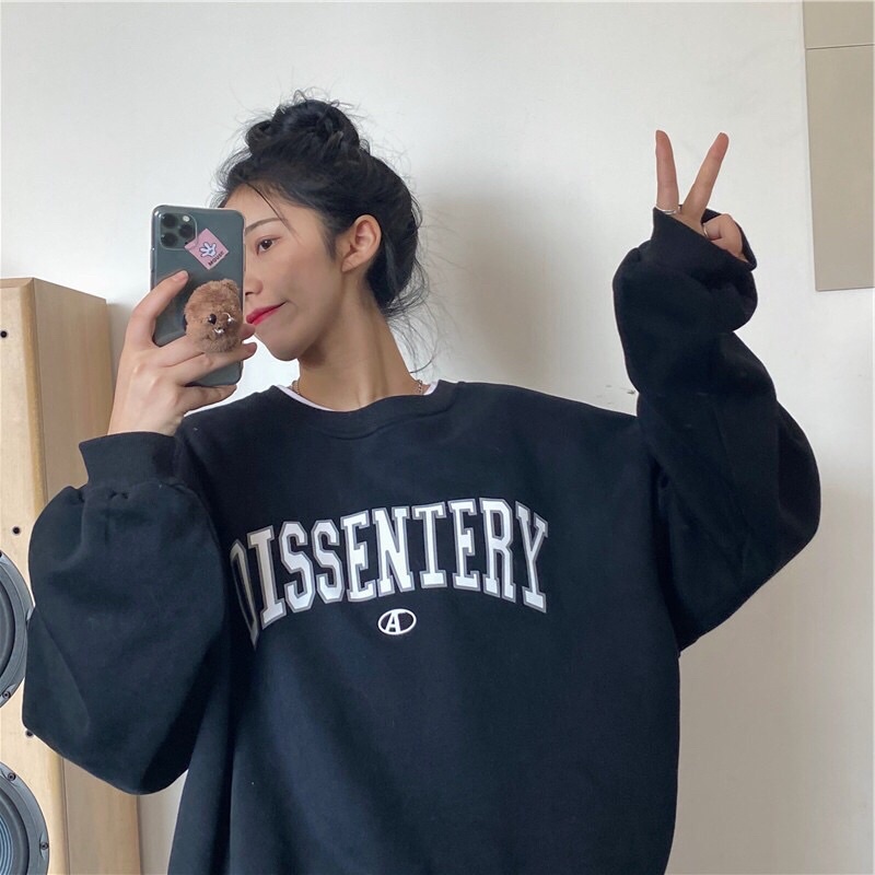 Áo Sweater Dissentery phong cách Ulzzang Hàn Quốc tay dài họa tiết in hình phong cách cá tính CoolZ CZ5061 | BigBuy360 - bigbuy360.vn