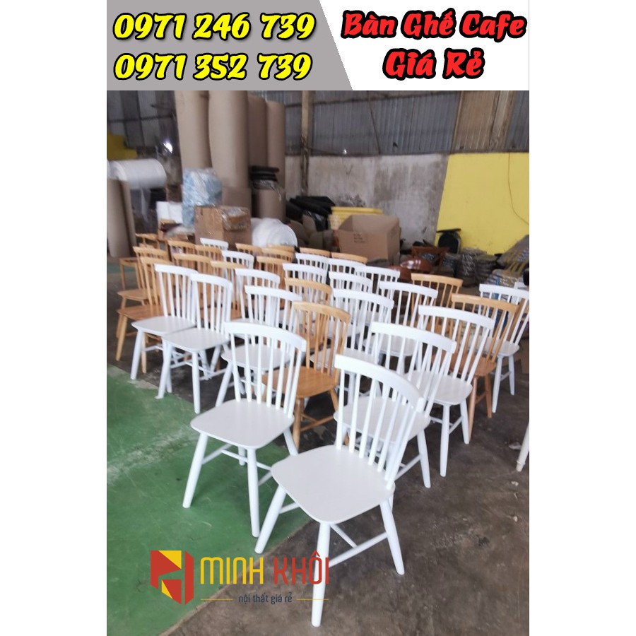 Ghế gỗ cafe song tiện giá rẻ tại xưởng