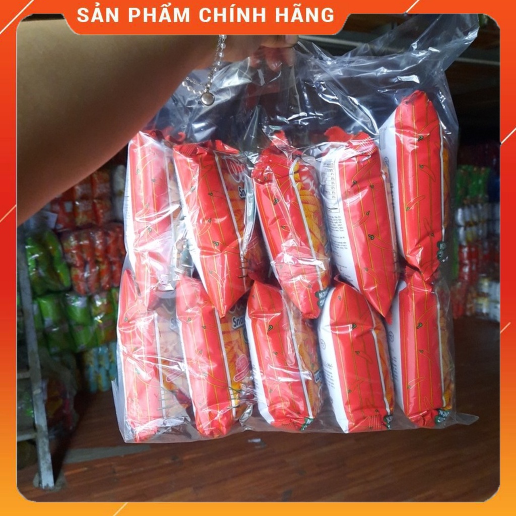 Bịch 10 gói Bim Bim Snack Tôm Vị Cay Oishi 14/16g-Ăn Vặt Sumo Snack