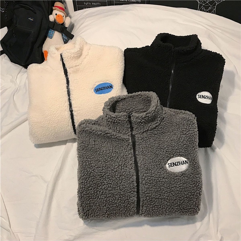 Áo khoác IELGY có đệm cotton dáng rộng phong cách Harajuku thời trang Hong Kong cho nữ
