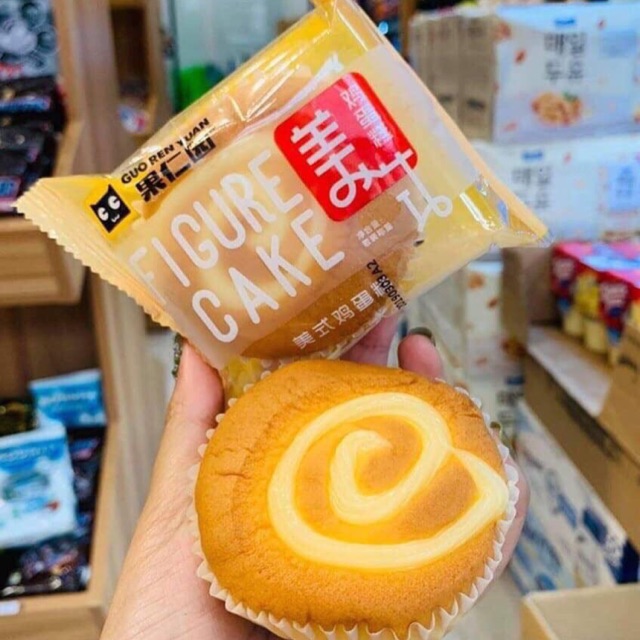 1 thùng bánh bông lan tròn phomai trứng Figure Cake 275k (44 chiếc)