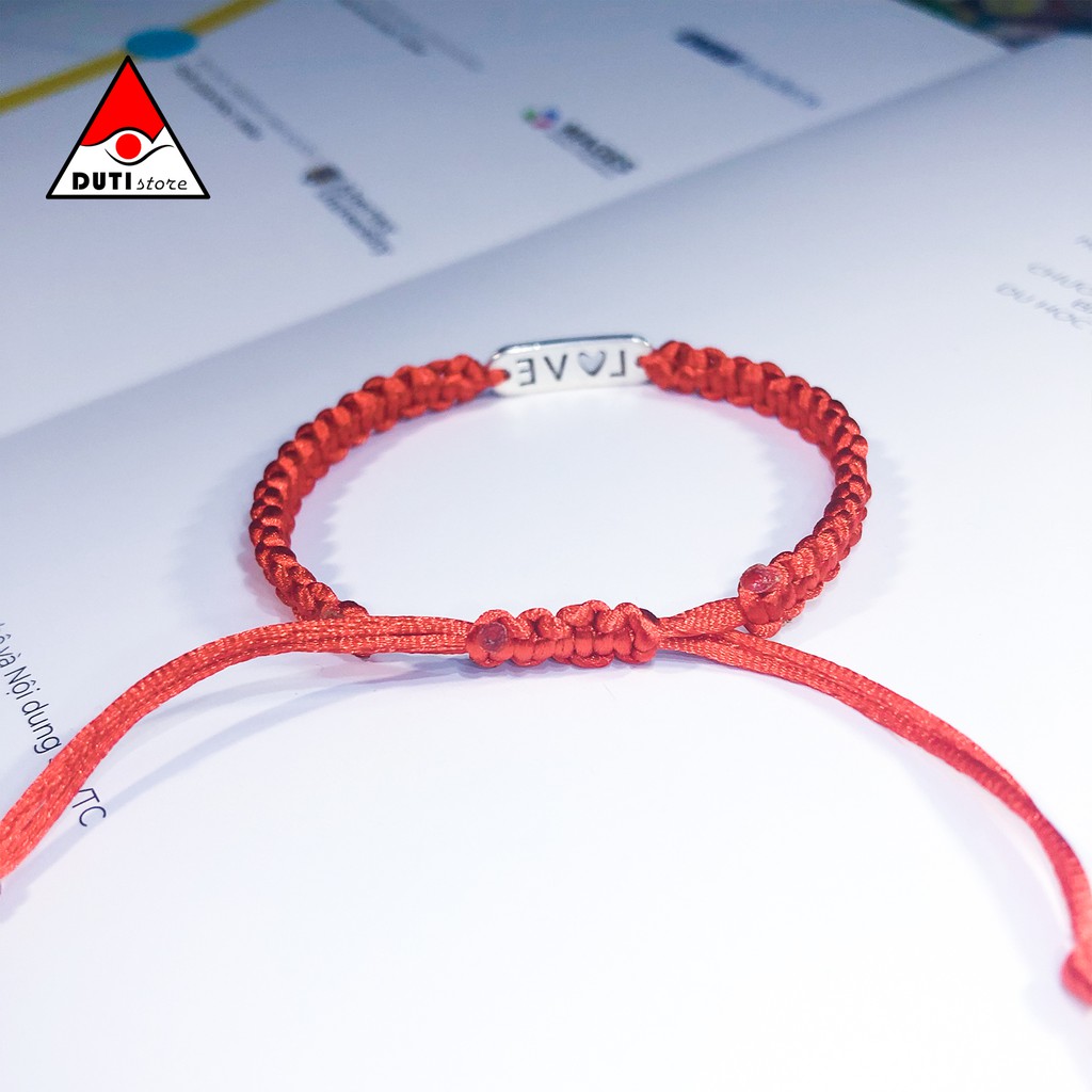 Vòng tay cặp đôi Love tim DutiOS VLT001 kiểu rút