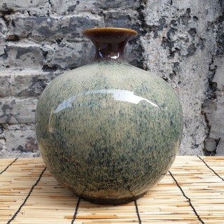 Bình hút tài lộc men hoả biến gốm sứ Bát Tràng