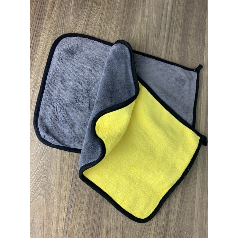 [ SIÊU RẺ ] KHĂN MICROFIBER 2 LỚP LAU XE Ô TÔ, NHÀ CỬA CHUYÊN DỤNG KÍCH THƯỚC 30 X 40 CM