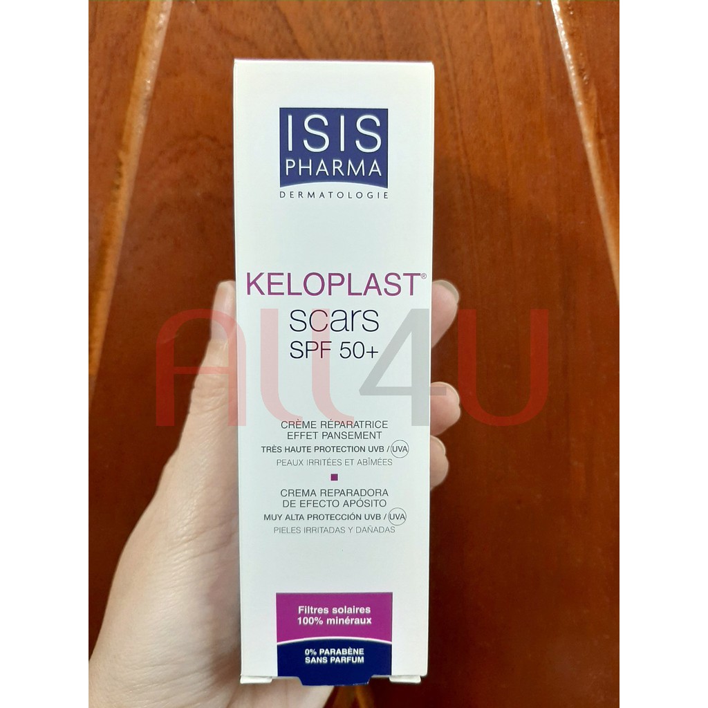 [CHÍNH HÃNG CÓ TEM] ISIS Pharma Keloplast Scars SPF50+ 40mL - Kem Phòng Ngừa Sẹo Xấu.