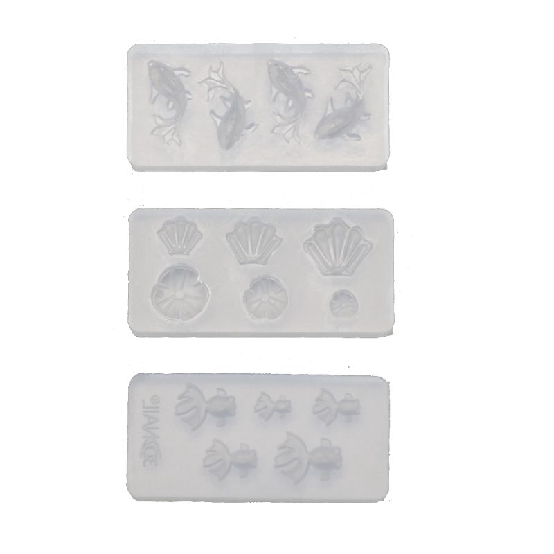 Set 3 Khuôn Nhựa Mini Làm Trang Sức