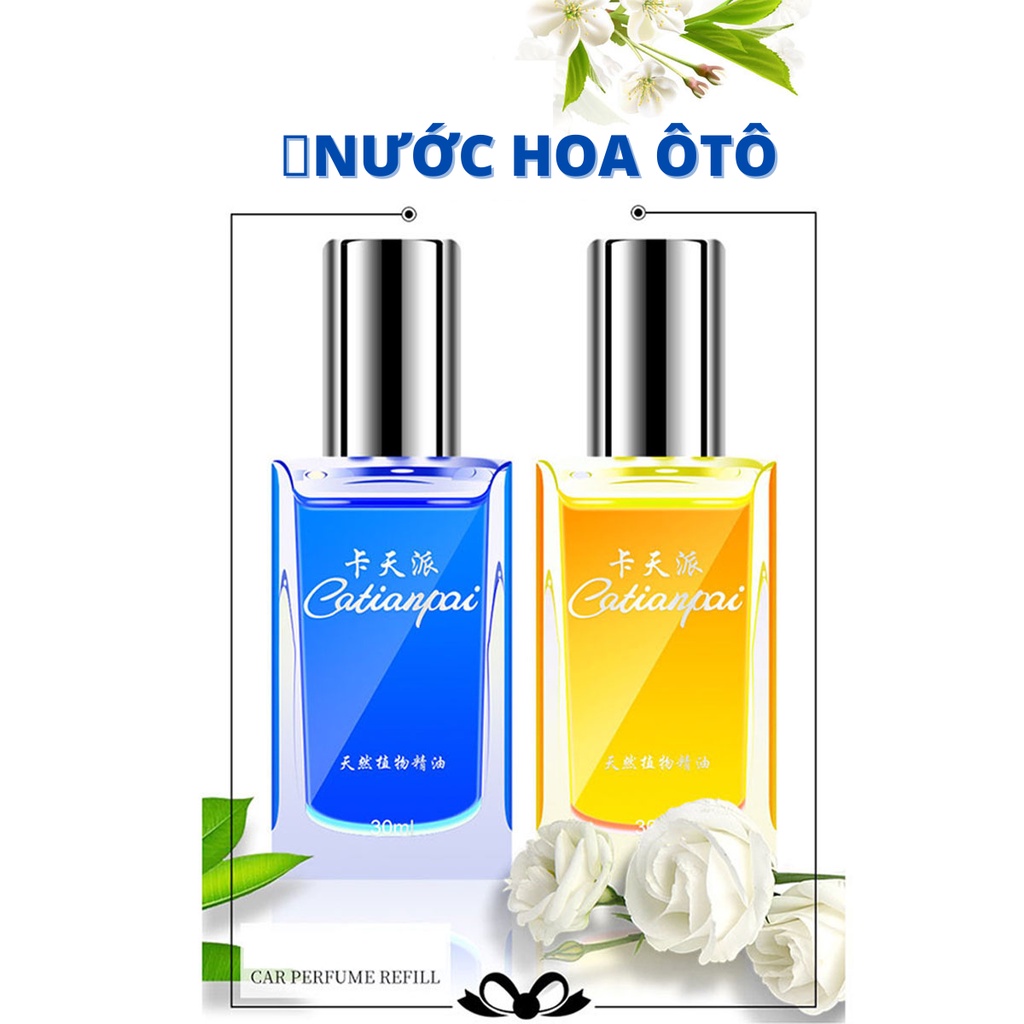 Tinh dầu ô tô/Nước hoa kẹp cửa gió ô tô/Tinh dầu từ thiên nhiên/Nước hoa khử mùi loại 30ml