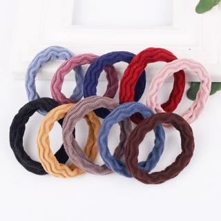 Set 10 Dây Cột Tóc Co Giãn Nhiều Màu Thời Trang Cho Nữ
