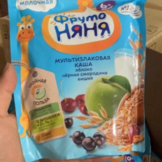 Bột ăn dặm Fruto Nga vị táo mâm xôi hàng đi Air date 2021