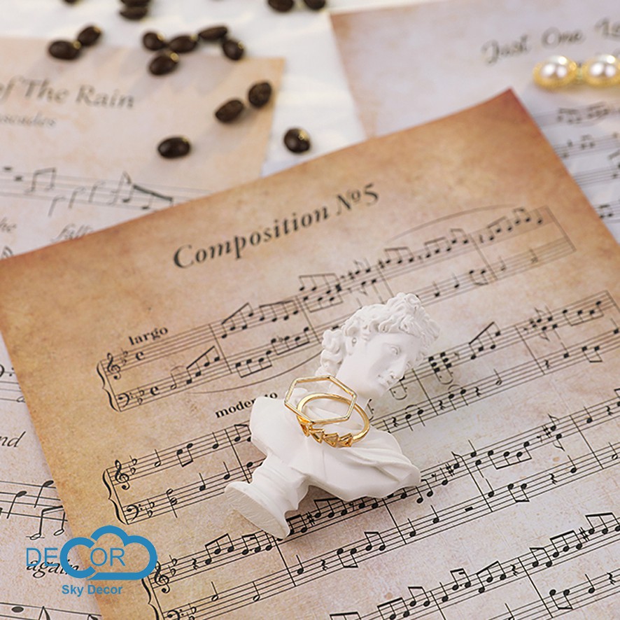 Set sheet, bản nhạc vintage trang trí chụp ảnh, decor nhà cửa, cửa hàng - Sky Decor