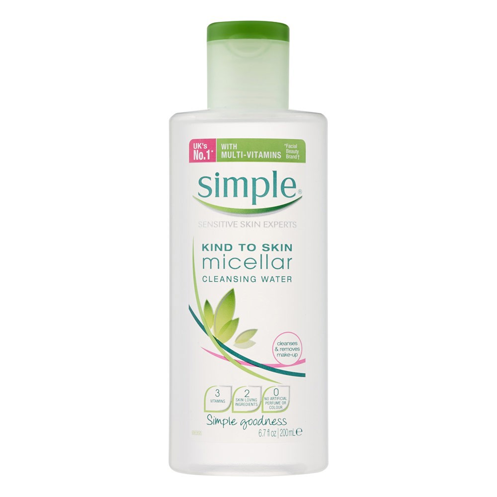 Nước tẩy trang Simple Kind to Skin Micellar Cleansing Water