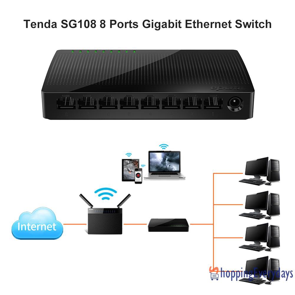 SV Bộ Chia 8 Cổng Mạng Lan Tenda Sg108 1000m | BigBuy360 - bigbuy360.vn