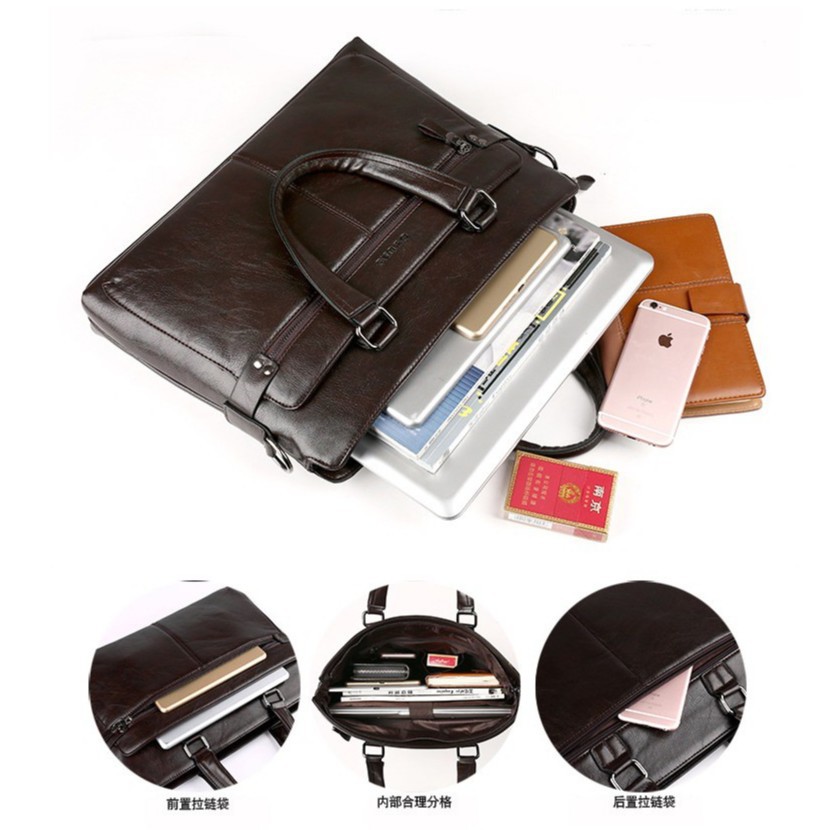 túi máy tính xách tay cho nữ  Túi xách cặp da đựng laptop công sở OYUNS T01 - KT:40x | BigBuy360 - bigbuy360.vn