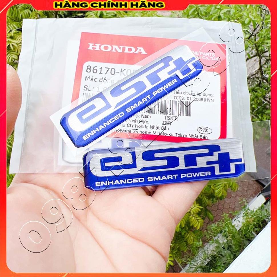 Tem Nổi ESP+, ESP Plus Chính Hãng Honda - Tem ESP Dán Pô E, Bầu Gió, Decal Chữ ESP+