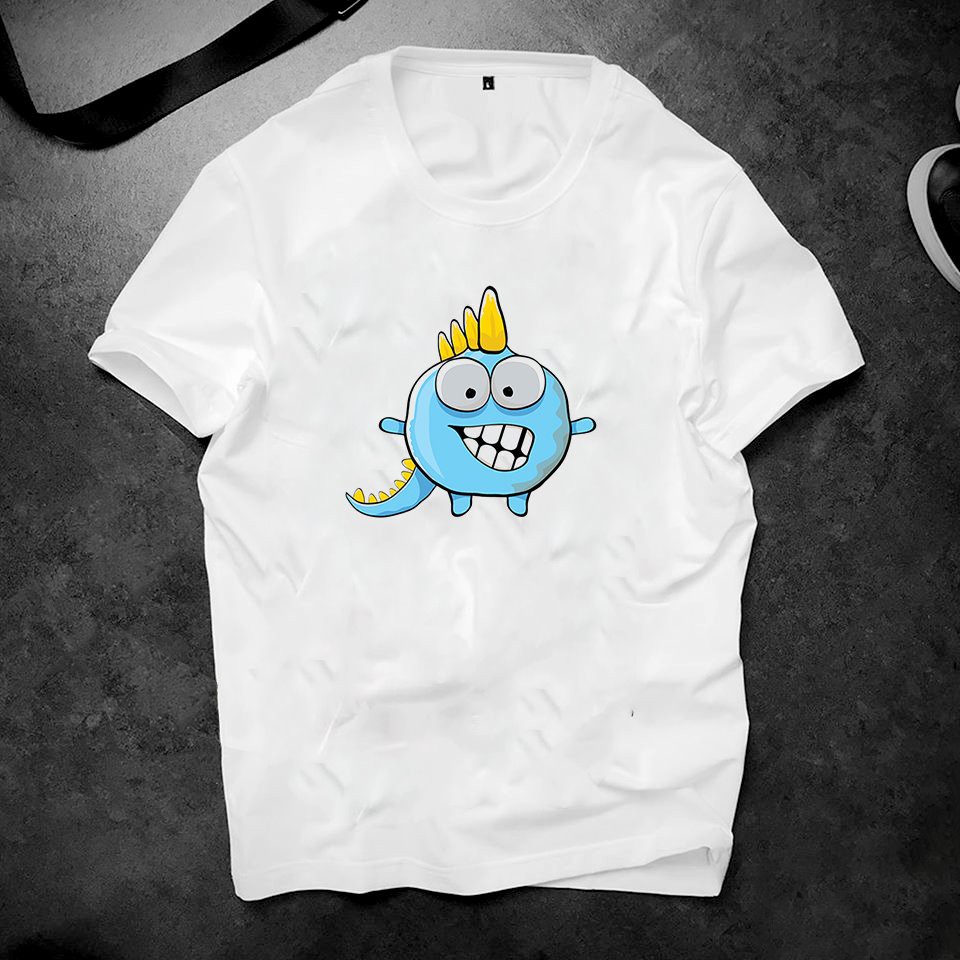 Áo thun unisex in khủng long little tino độc lạ chất vải dày mịn 2019ts618