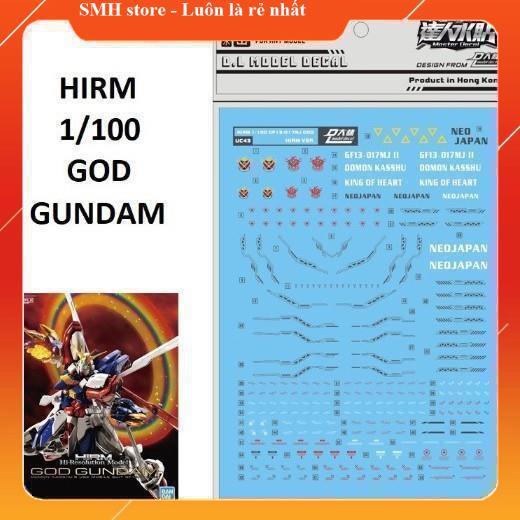 Decal nước cho mô hình HIRM GUNDAM GOD