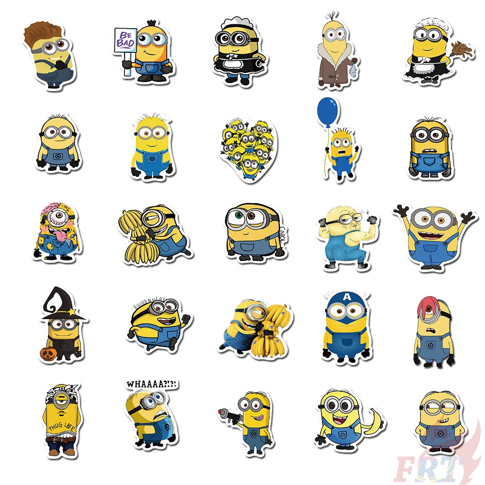 ❉ Minions Series 01 - Despicable Me Stickers ❉ 50Pcs/Set Movie Waterproof Fashion DIY Decals Doodle Stickers