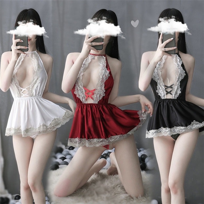 Bộ Đồ Ngủ Hóa Trang Cô Thư Ký Quyến Rũ Cho Nữ