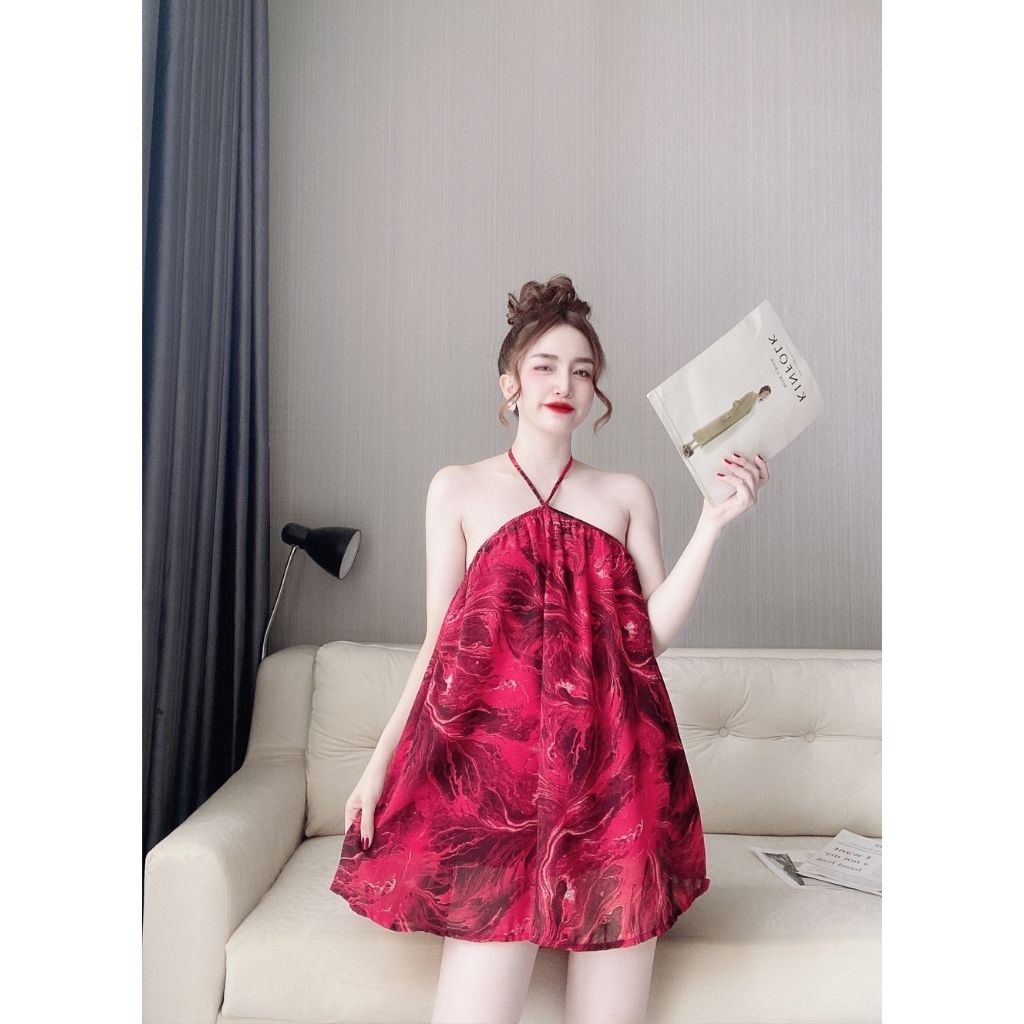 Váy ngủ sexy ❣️FREE SHIP❣️ Đầm ngủ sexy Chất Siêu Mát Dáng Siêu Xinh &lt;65kg