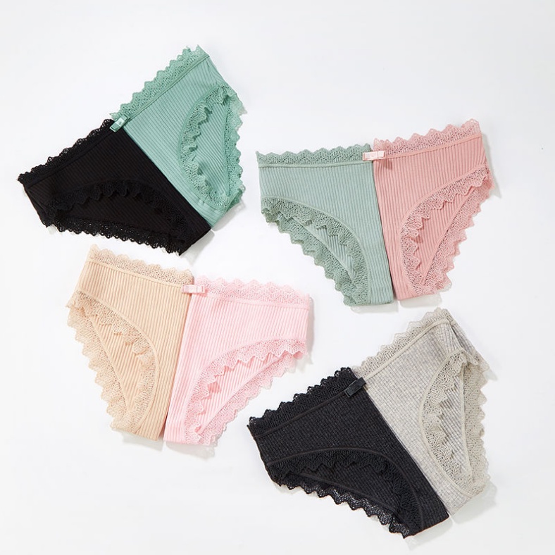 Quần lót lưng thấp kiểu Nhật Bản thiết kế xinh xắn cho nữ